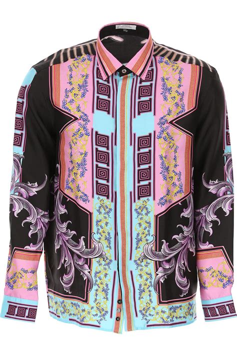 Versace Pink Shirts for Men for sale 